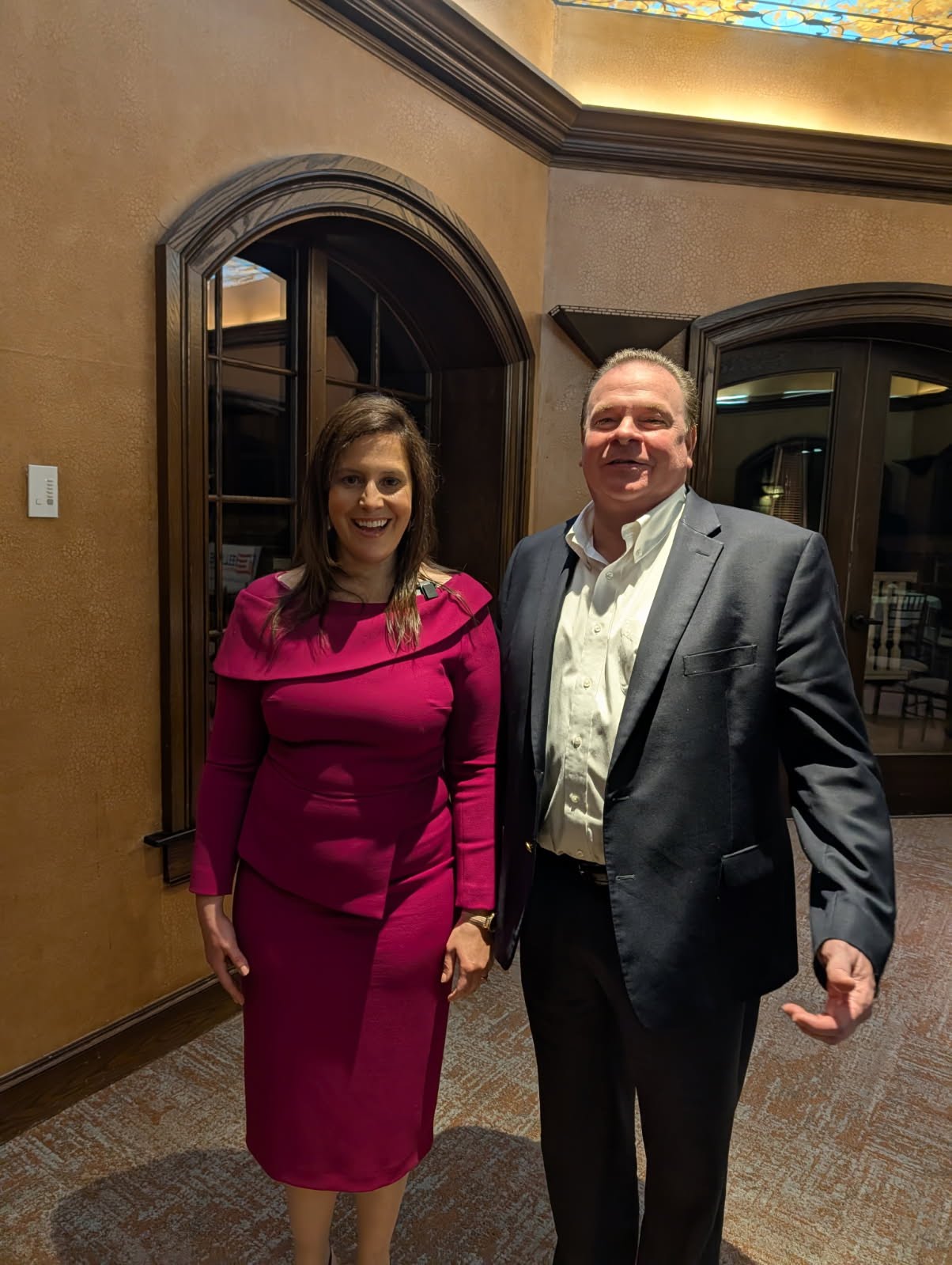 Justice Buchanan with Congresswoman Elis Stefanik
